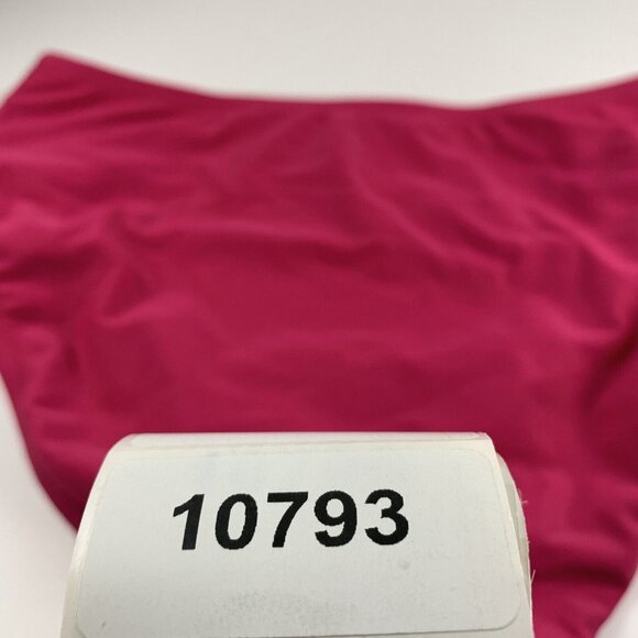 Bar III Shirred High-Rise Bikini Bottoms Women Small Ruby Red Separates Swimwear - Picture 6 of 6